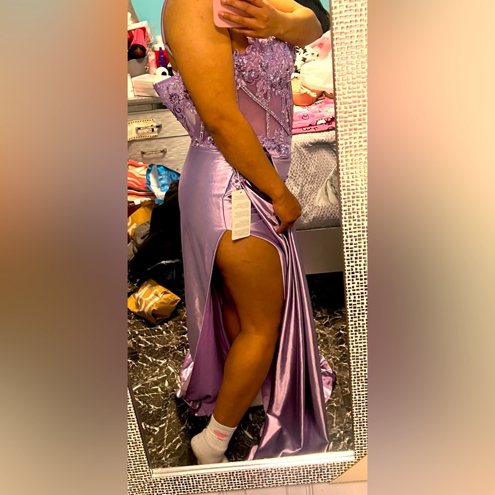 Elegant Purple Prom Dress - Picture 4 of 6
